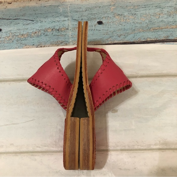 Jack Rogers Women Kennedy Thong Toe Sandal Magenta Size 7 - Picture 5 of 13